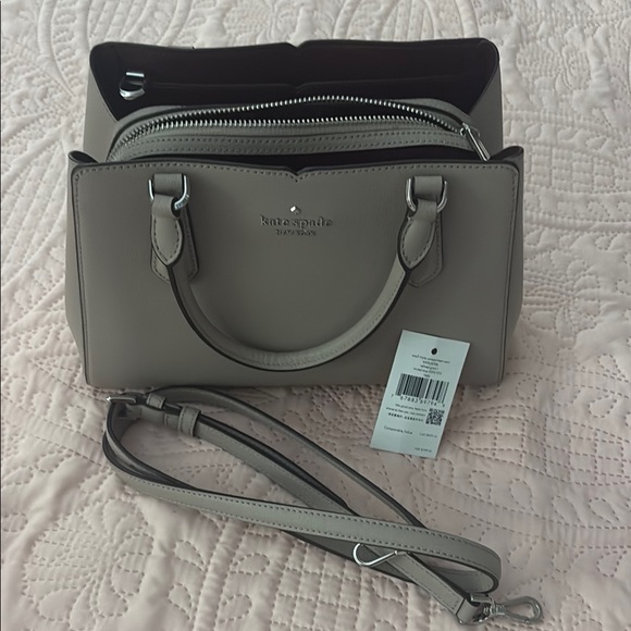 Kate Spade Gray Leather Handbag - Picture 3 of 11